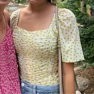 Elodie Floral Ruched Top| XS